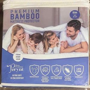 Twin Premium Bamboo Mattress Protector Waterproof Breathable Hypoallergenic New